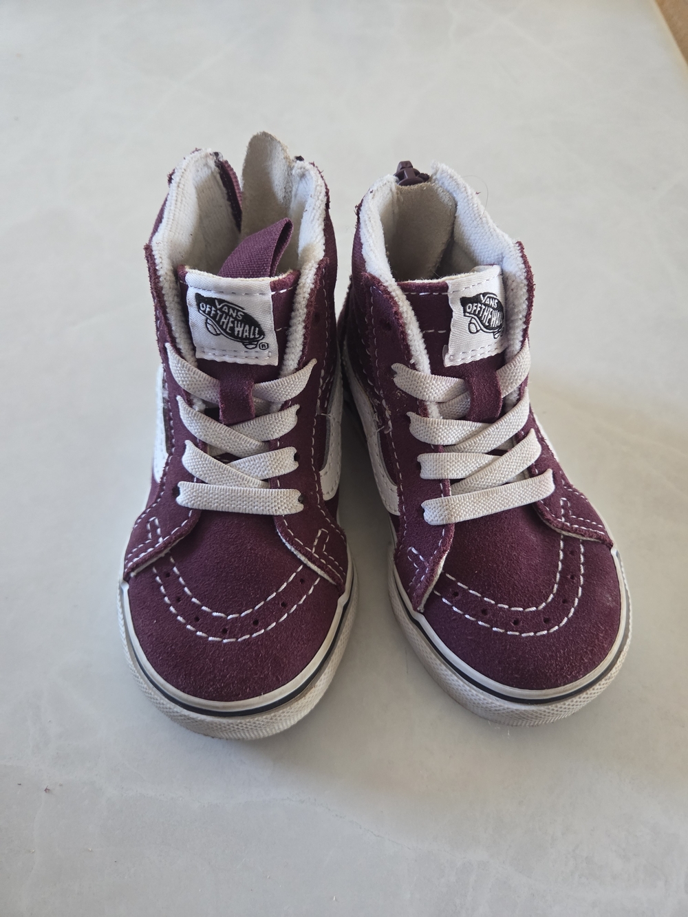 Vans Kids' Purple High-Top Skate Shoes
